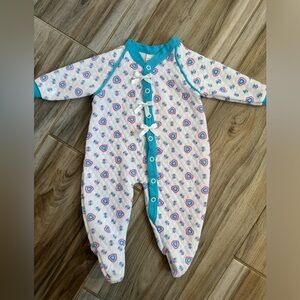 BabyGro Vintage Snap Footie Size Medium 3-6 Months